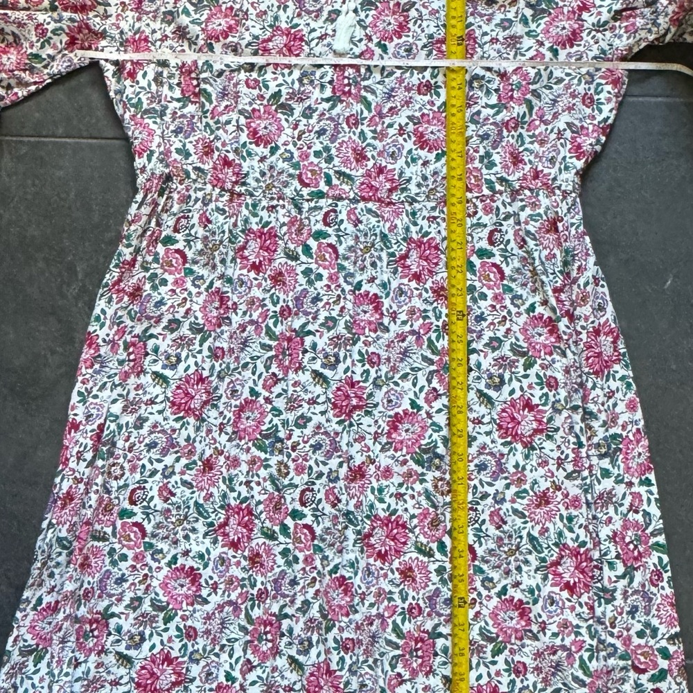 Old Navy Pink and White Floral Long Sleeve Dress festival, summer sundress - Picture 10 of 16